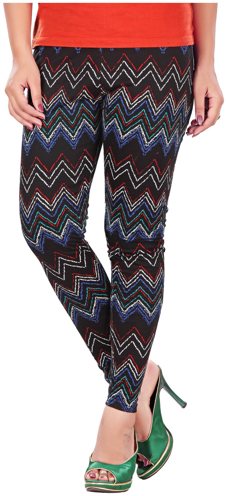 

Payal Women Blended Printed Black Legging