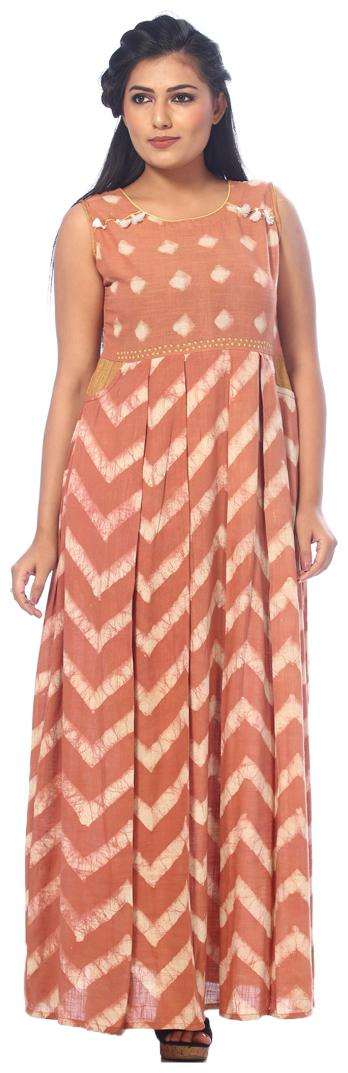 

Payal Womens Casual Printed Ankle Length Cotton Sleeveless Kurti