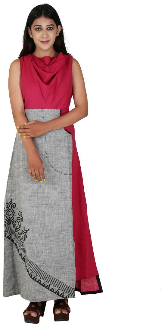 

Payal Womens A-line Pink Kurta and Black Rayon Palazzo