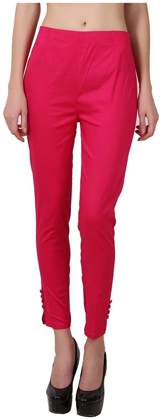 

ISTYLE CAN Women Orange Slim fit Regular pants