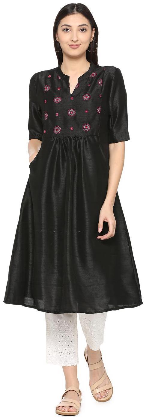 

People Black Kurta