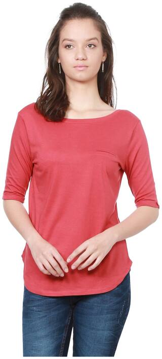 People Women Solid Regular top - Pink