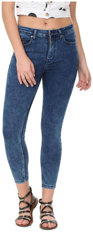 People Women Blue Relaxed fit Jeans