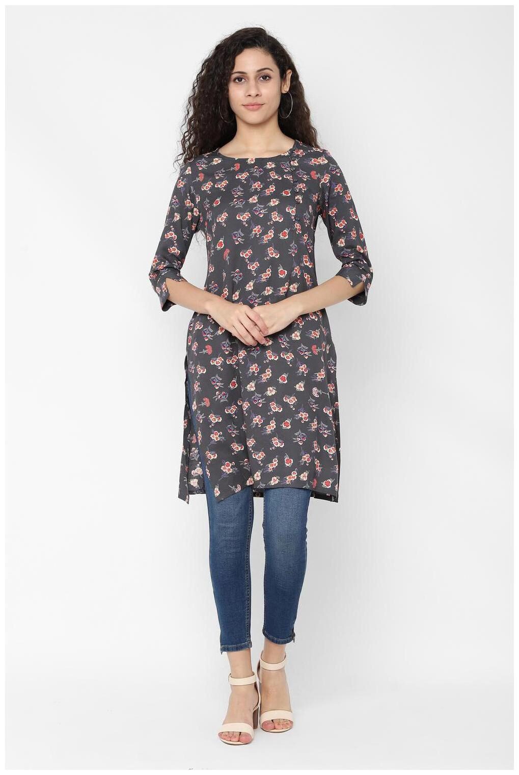 

People Grey Kurta
