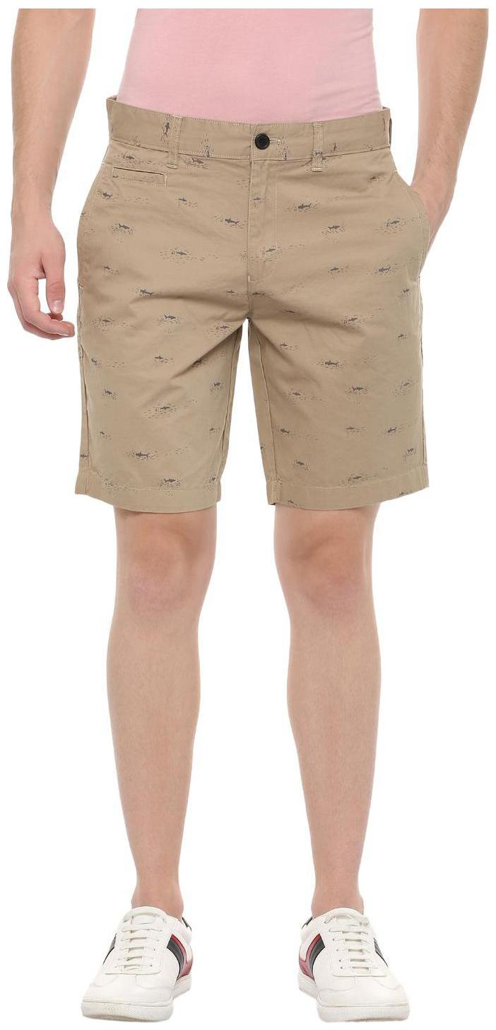 

People Men Beige Regular Fit Regular Shorts