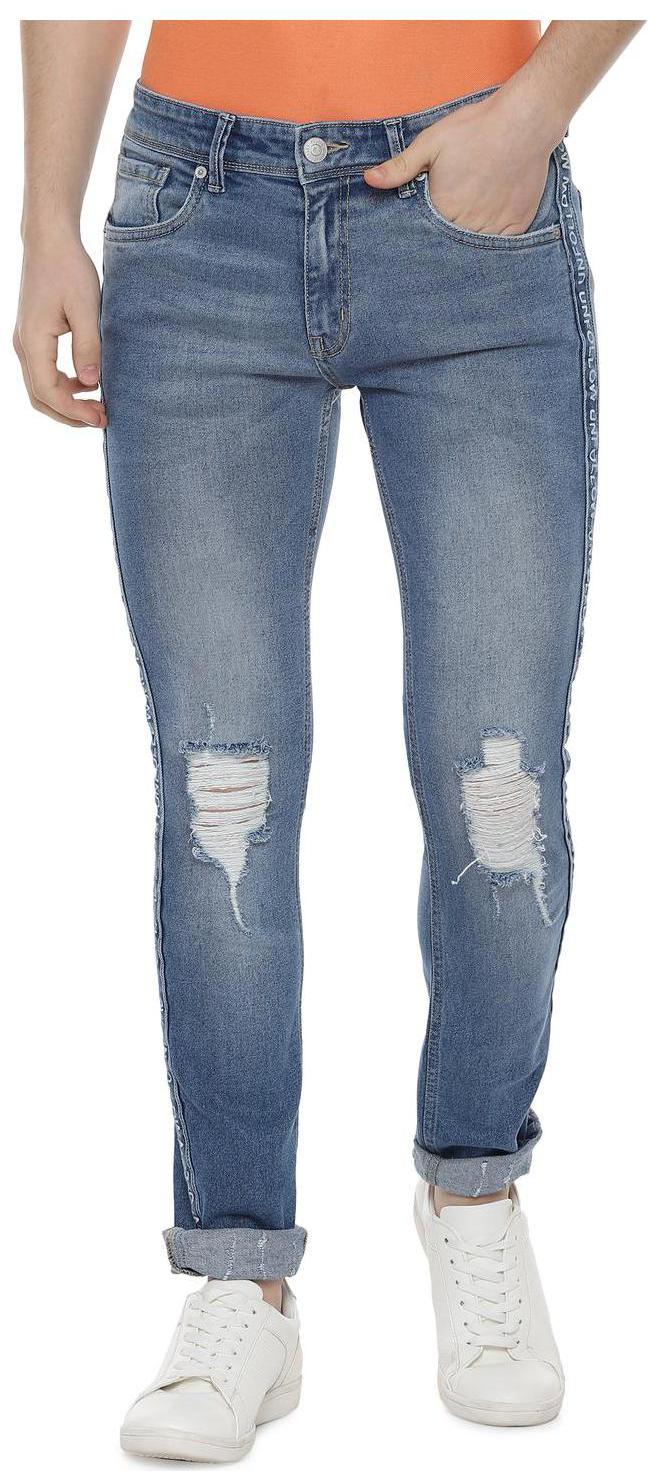 

People Men Blue Regular Fit Jeans