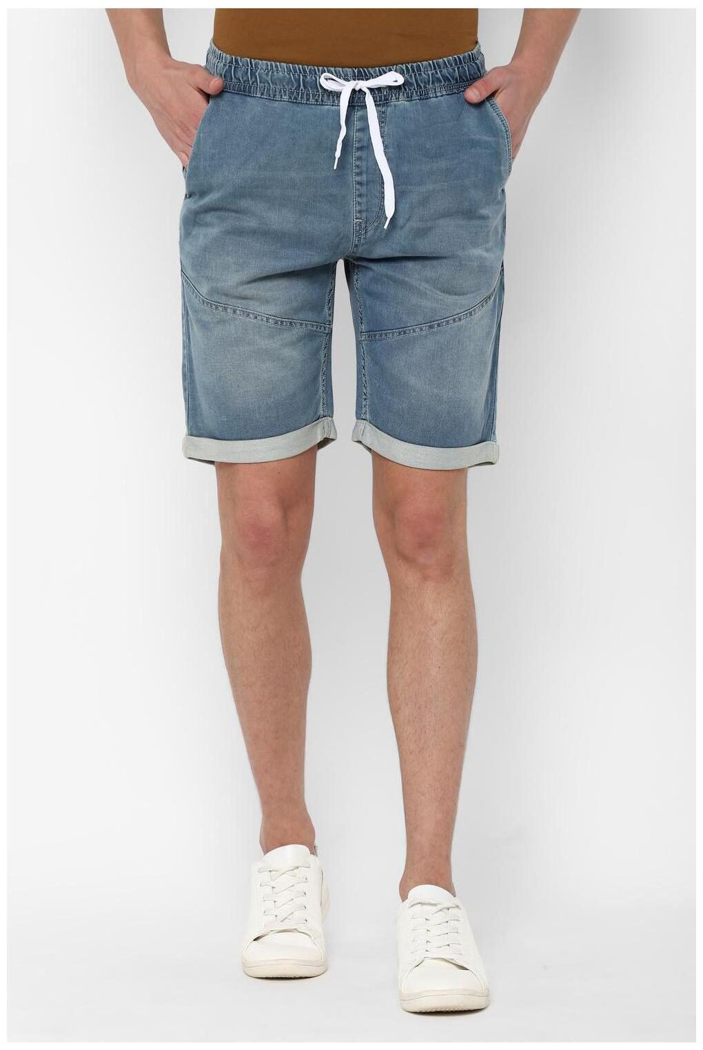 

People Men Blue Regular Fit Regular Shorts