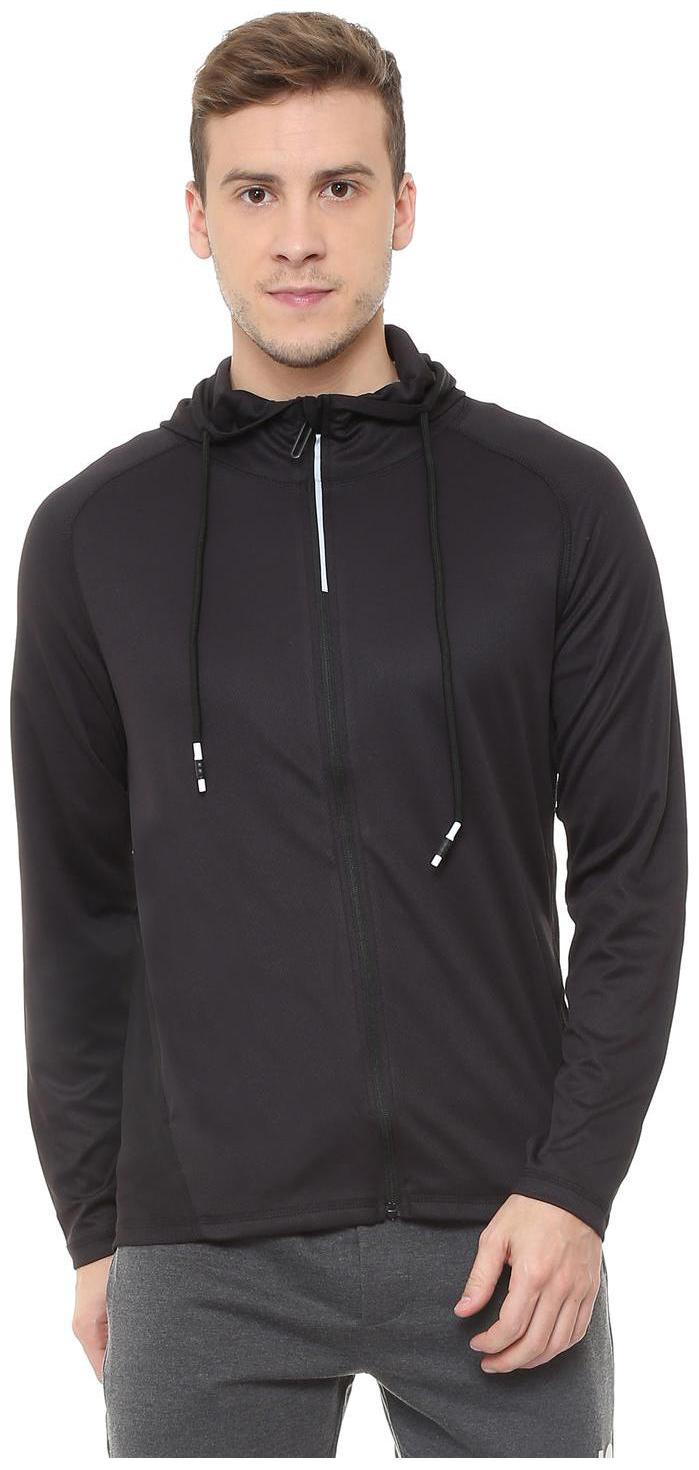 

People Men Black Hooded Sweatshirt