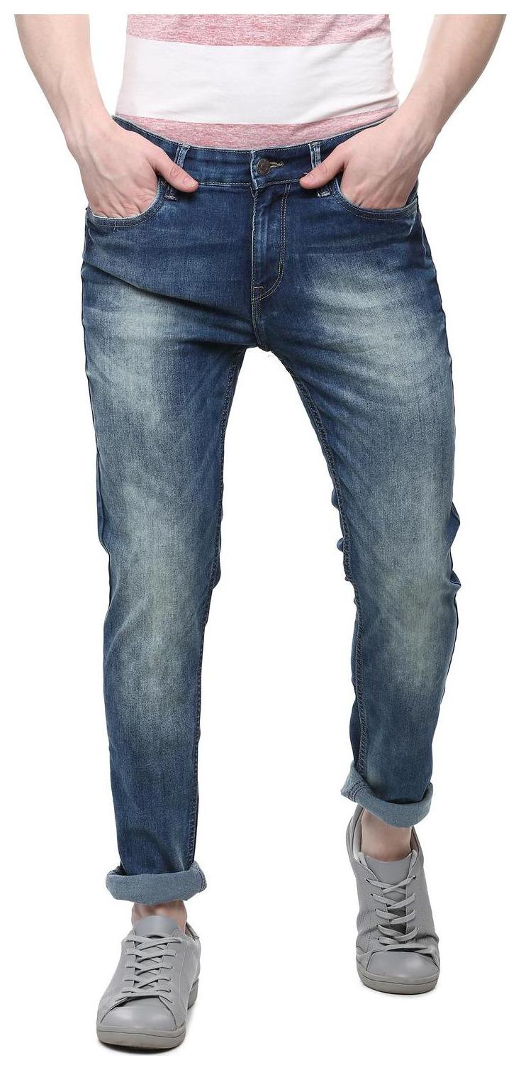 

People Men Blue Regular Fit Jeans
