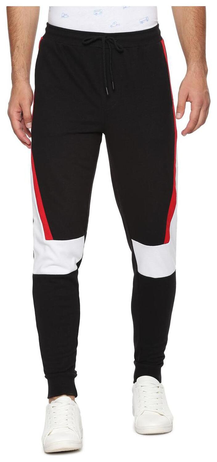 

People Men Black Solid Regular fit Joggers