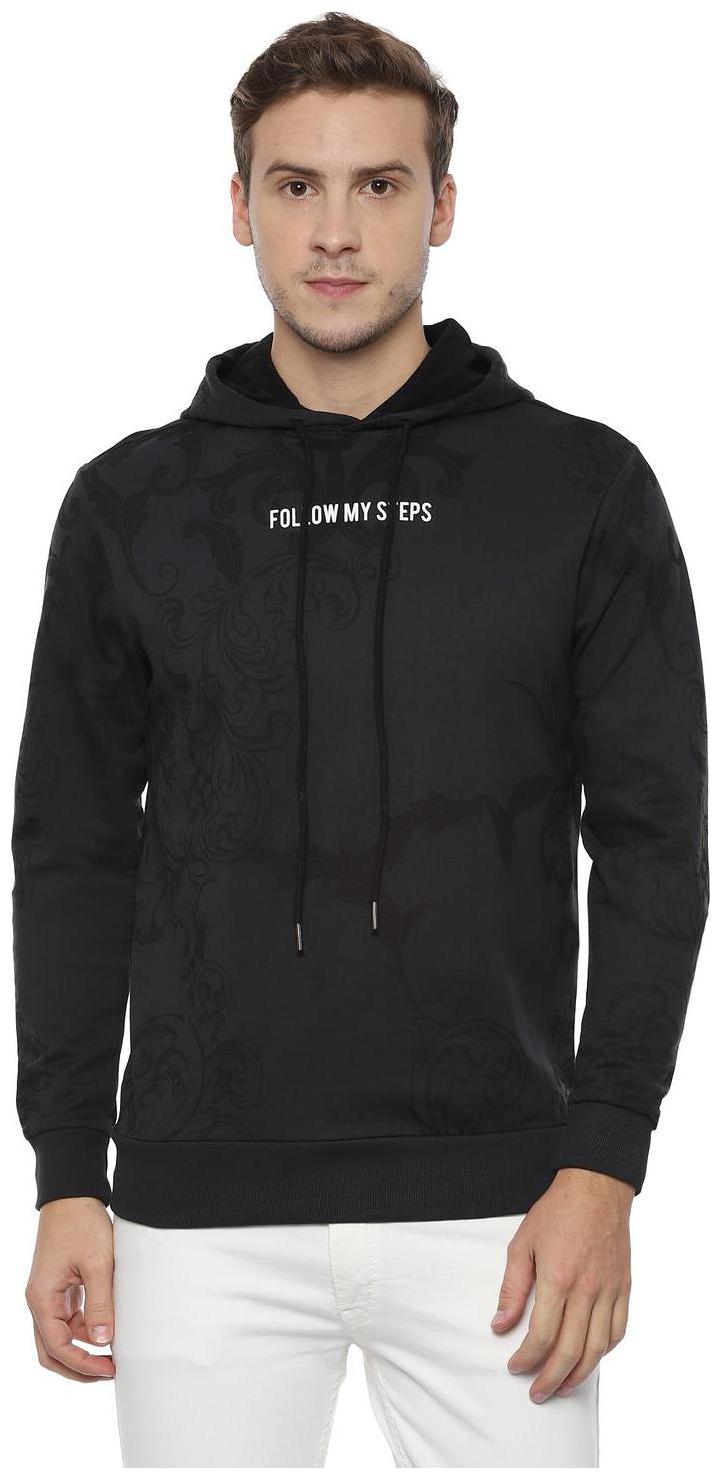 

People Men Black Hooded Hoodie