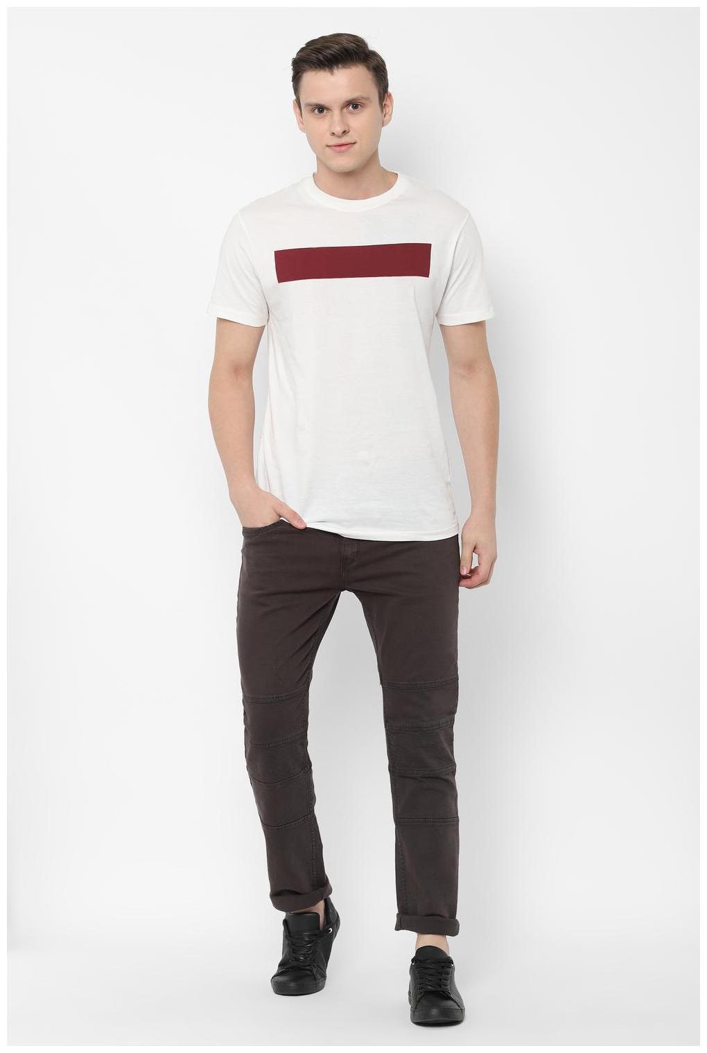 

People Men Brown Regular Fit Jeans