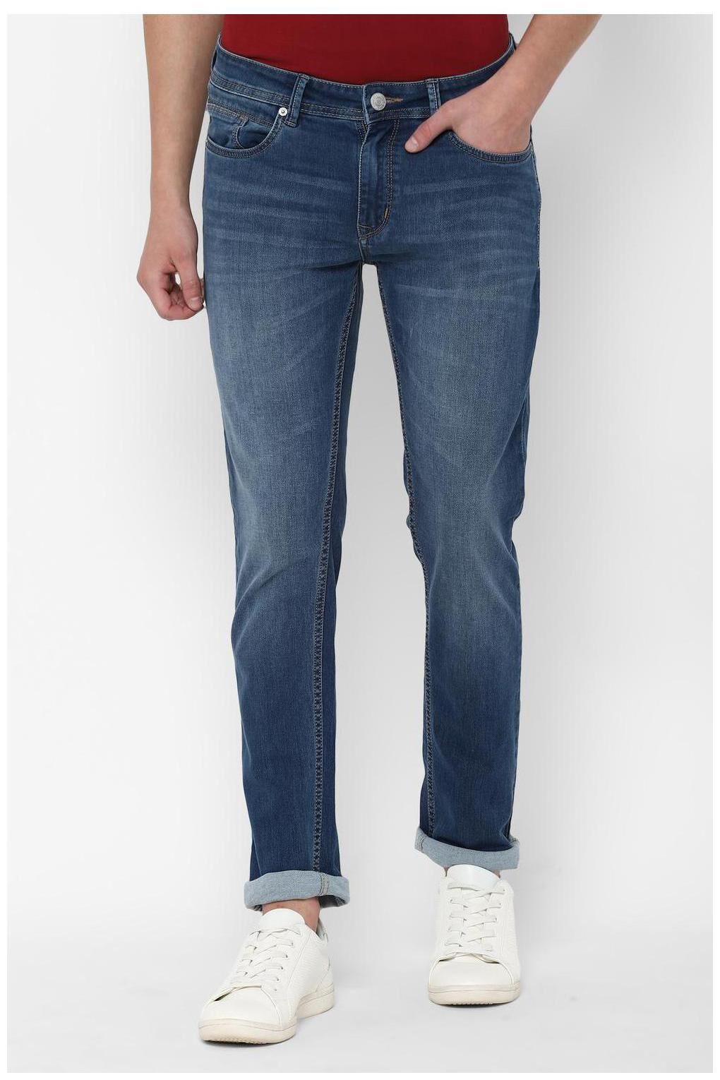 

People Men Blue Regular Fit Jeans