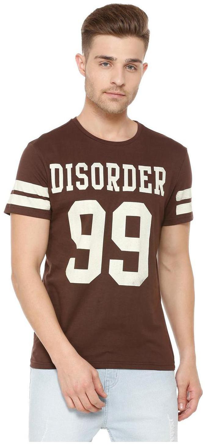

People Men Brown Regular fit Cotton Round neck T-Shirt - Pack Of 1
