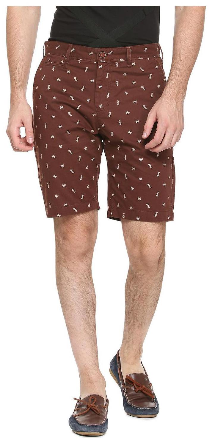 

People Men Brown Regular Fit Regular Shorts
