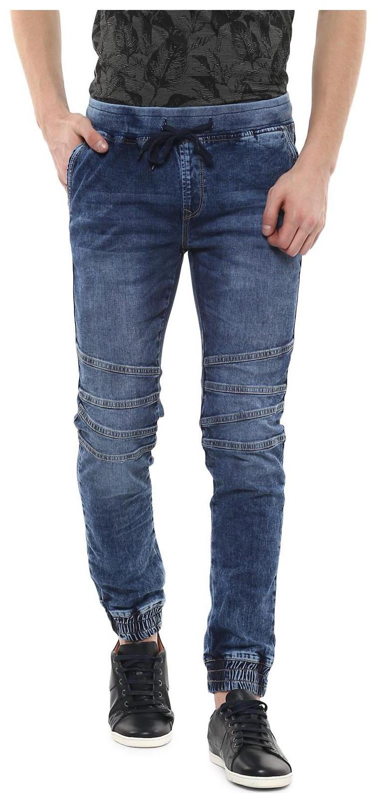 

People Men Blue Solid Slim fit Joggers