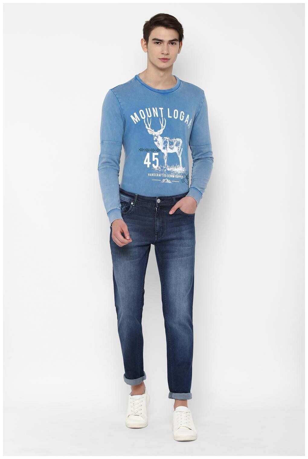 

People Men Blue Regular Fit Jeans