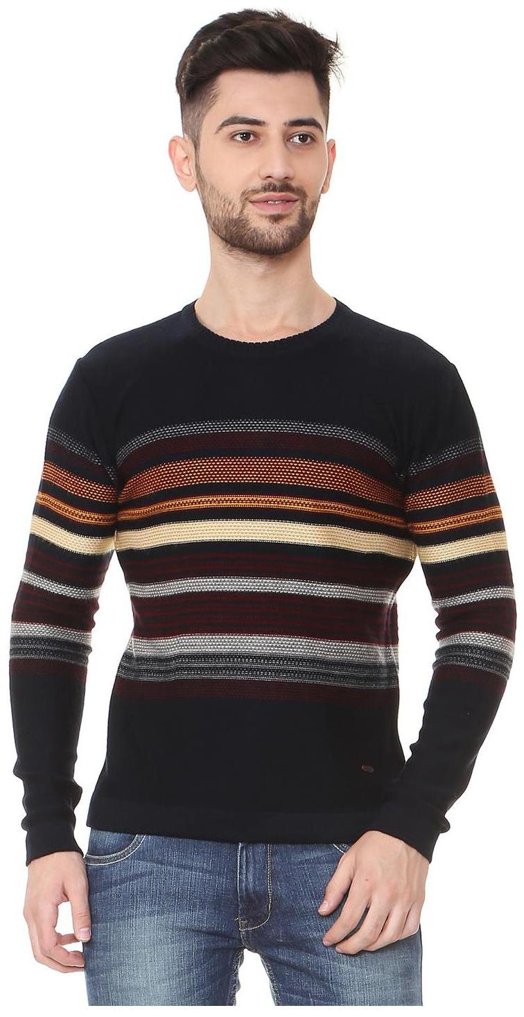 

People Men Black Round neck Pullover