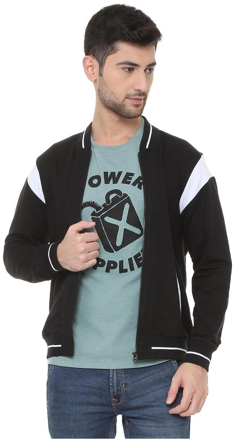 

People Men Black High neck Sweatshirt