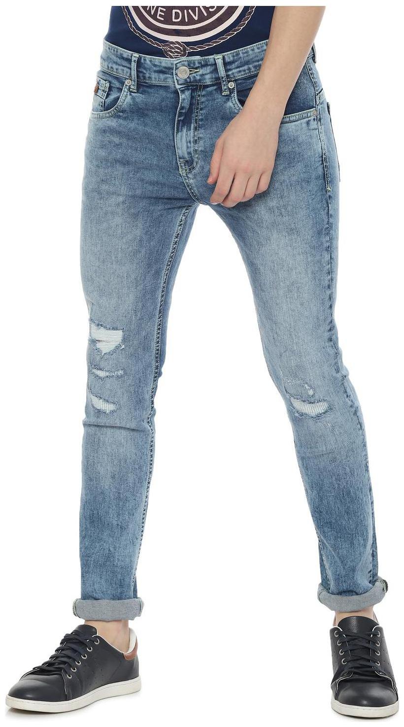 

People Men Blue Regular Fit Jeans