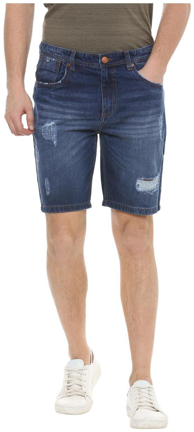 

People Men Blue Regular Fit Denim Shorts