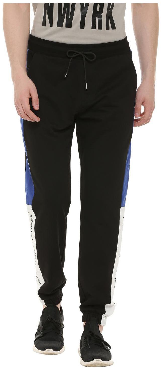 

People Men Black Solid Slim fit Regular trousers