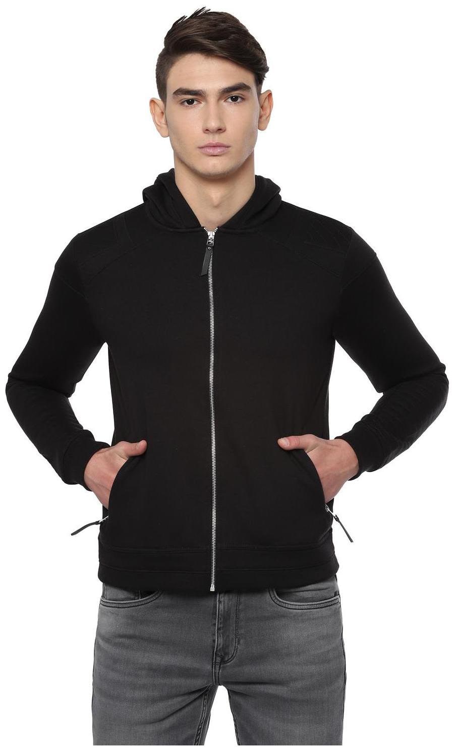 

People Men Black Hooded Hoodie
