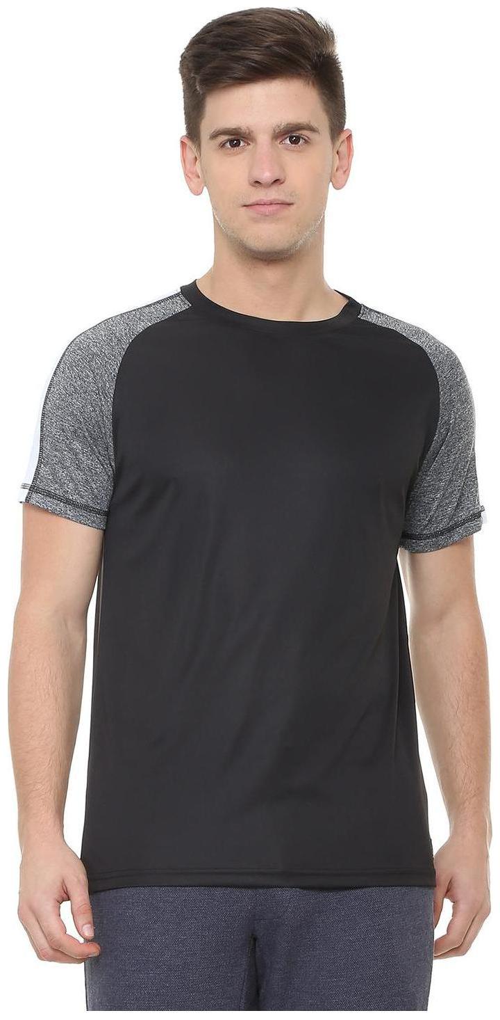 

People Men Black Regular fit Polyester Round neck T-Shirt - Pack Of 1