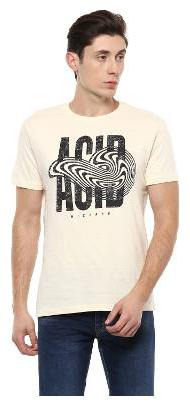 

People Men Beige Regular fit Cotton Round neck T-Shirt - Pack Of 1