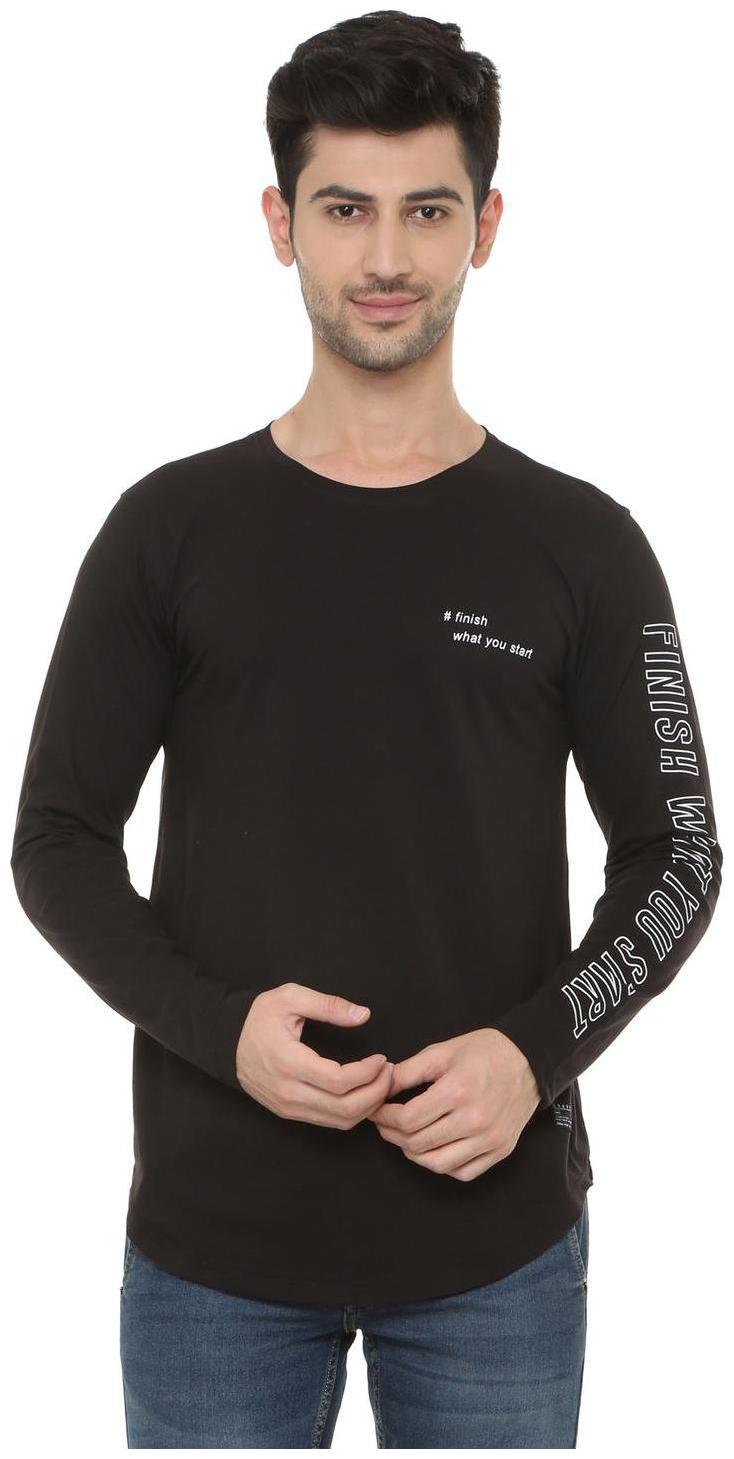 

People Men Black Regular fit Cotton Round neck T-Shirt - Pack Of 1