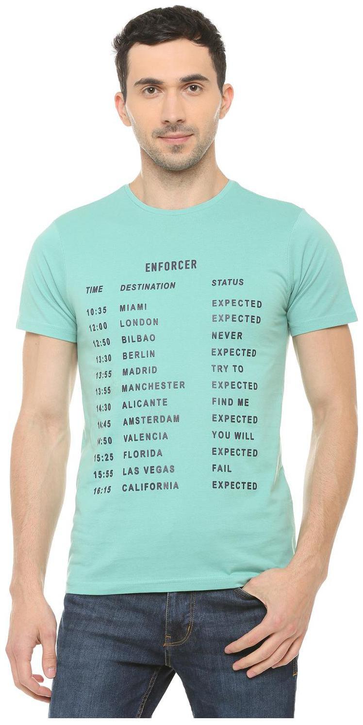 

People Men Blue Regular fit Cotton Blend Round neck T-Shirt - Pack Of 1