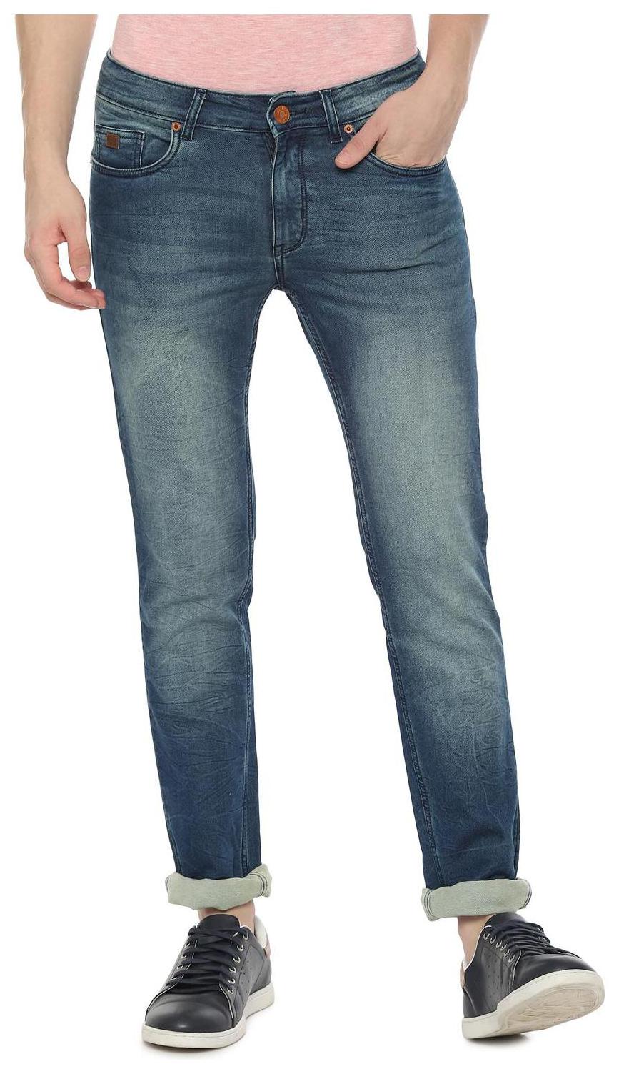 

People Men Blue Regular Fit Jeans