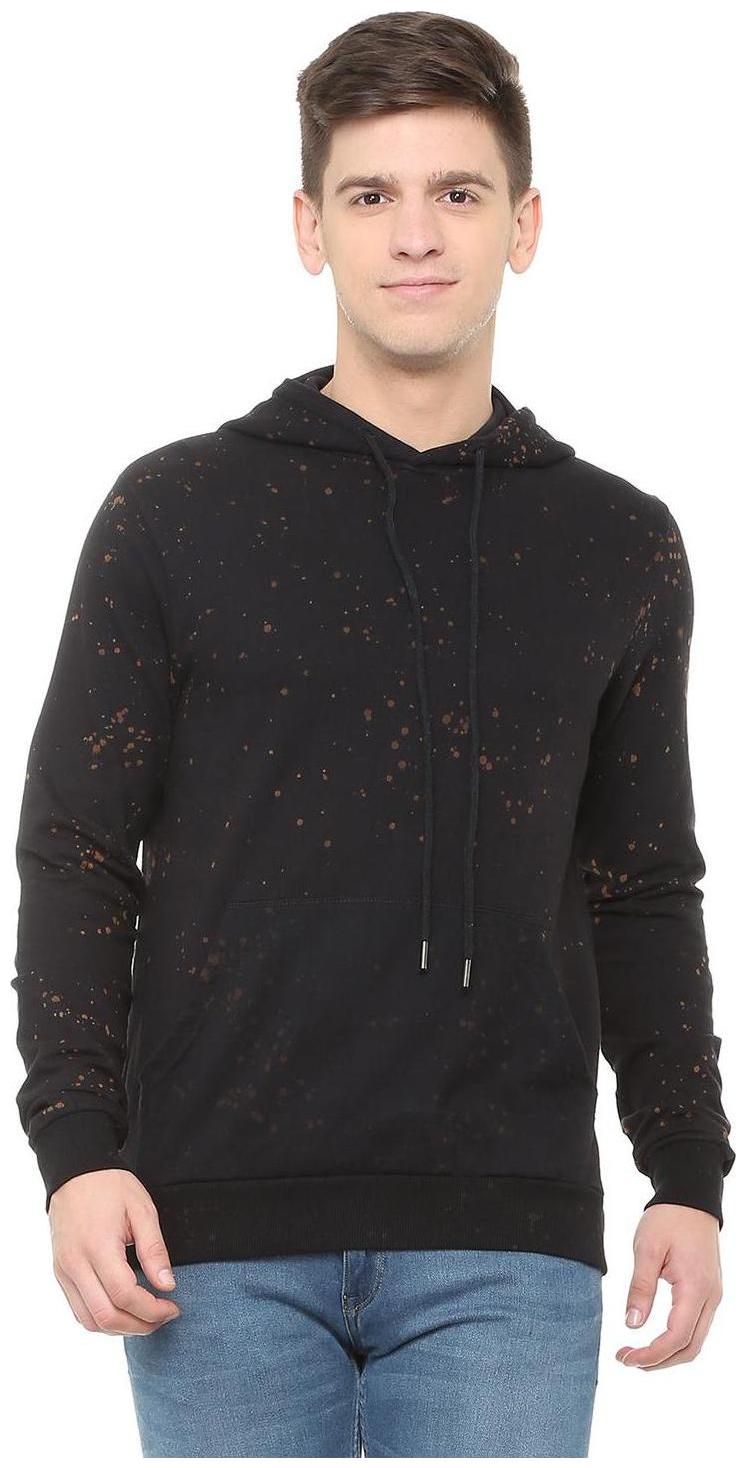 

People Men Black Hooded Sweatshirt