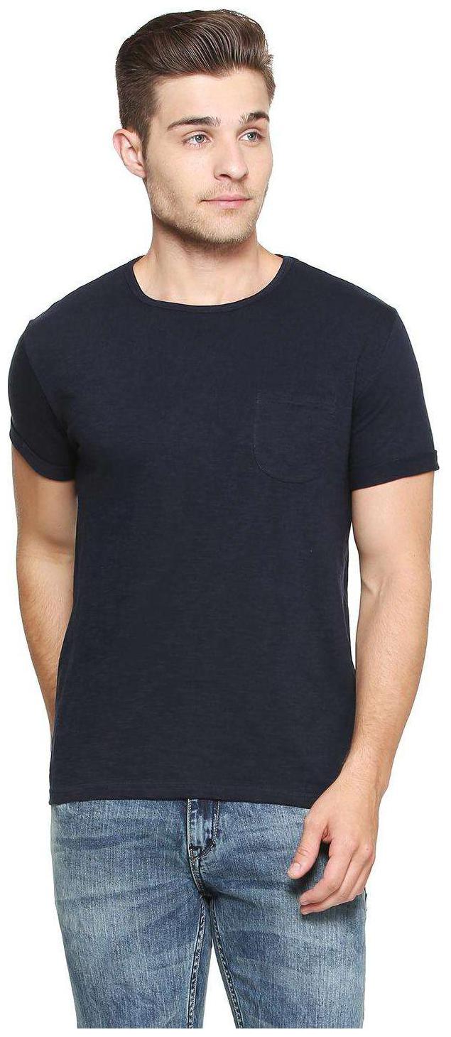 

People Men Black Regular fit Cotton Round neck T-Shirt - Pack Of 1