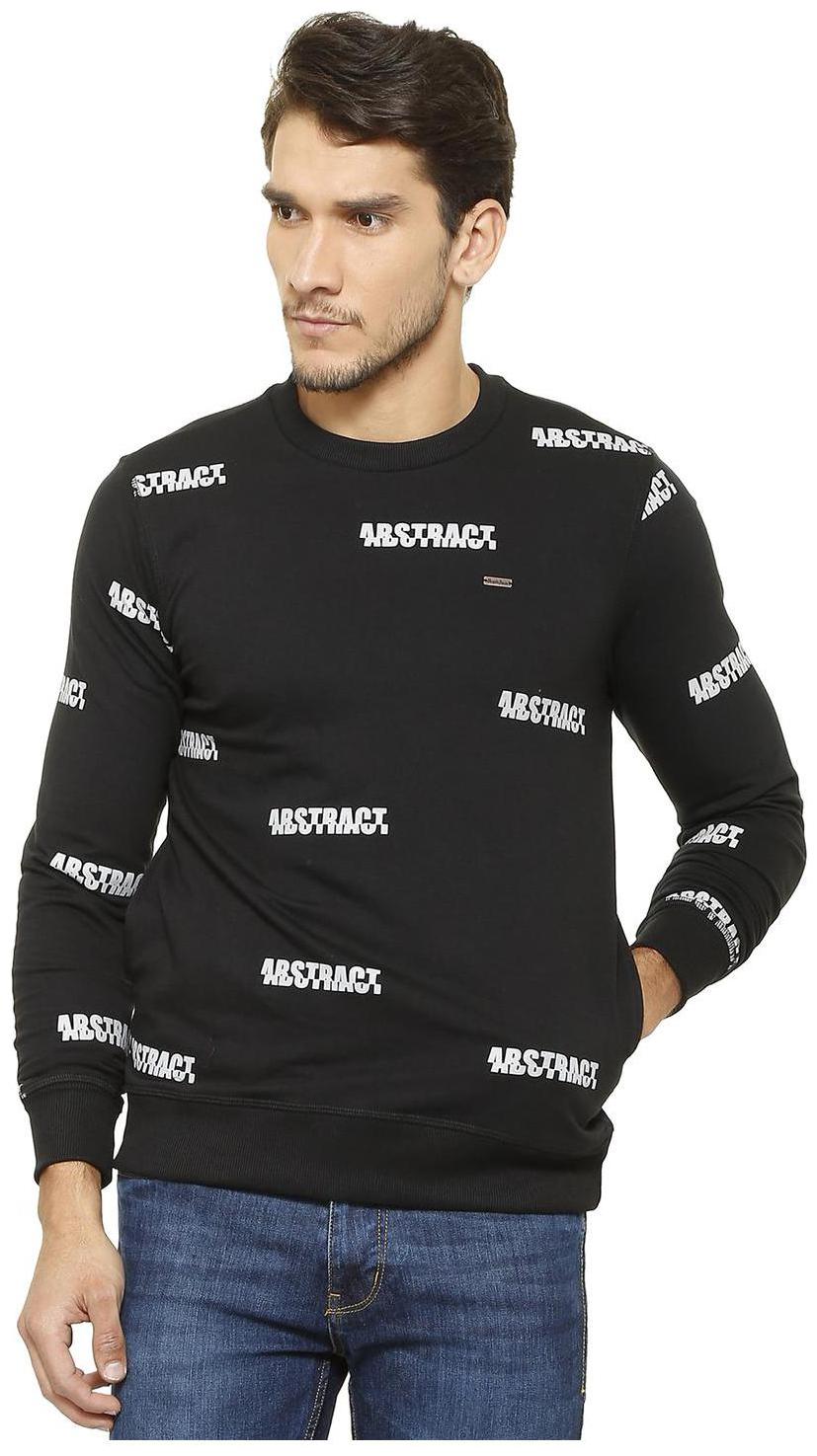 

People Men Black Round neck Sweatshirt