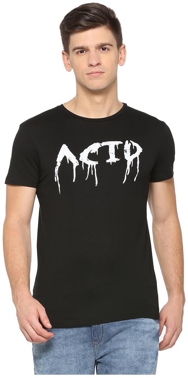 

People Men Black Regular fit Cotton Round neck T-Shirt - Pack Of 1