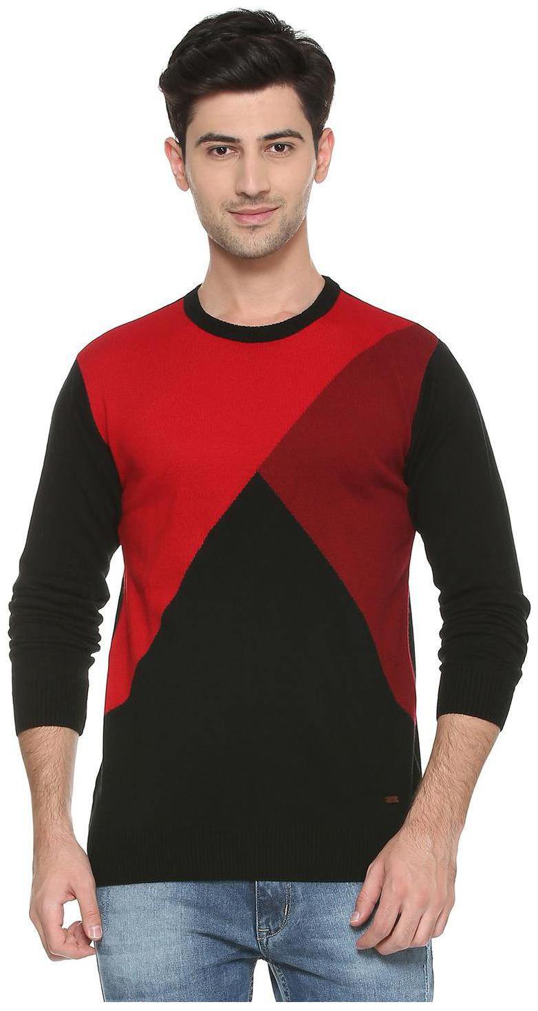 

People Men Black Round neck Pullover