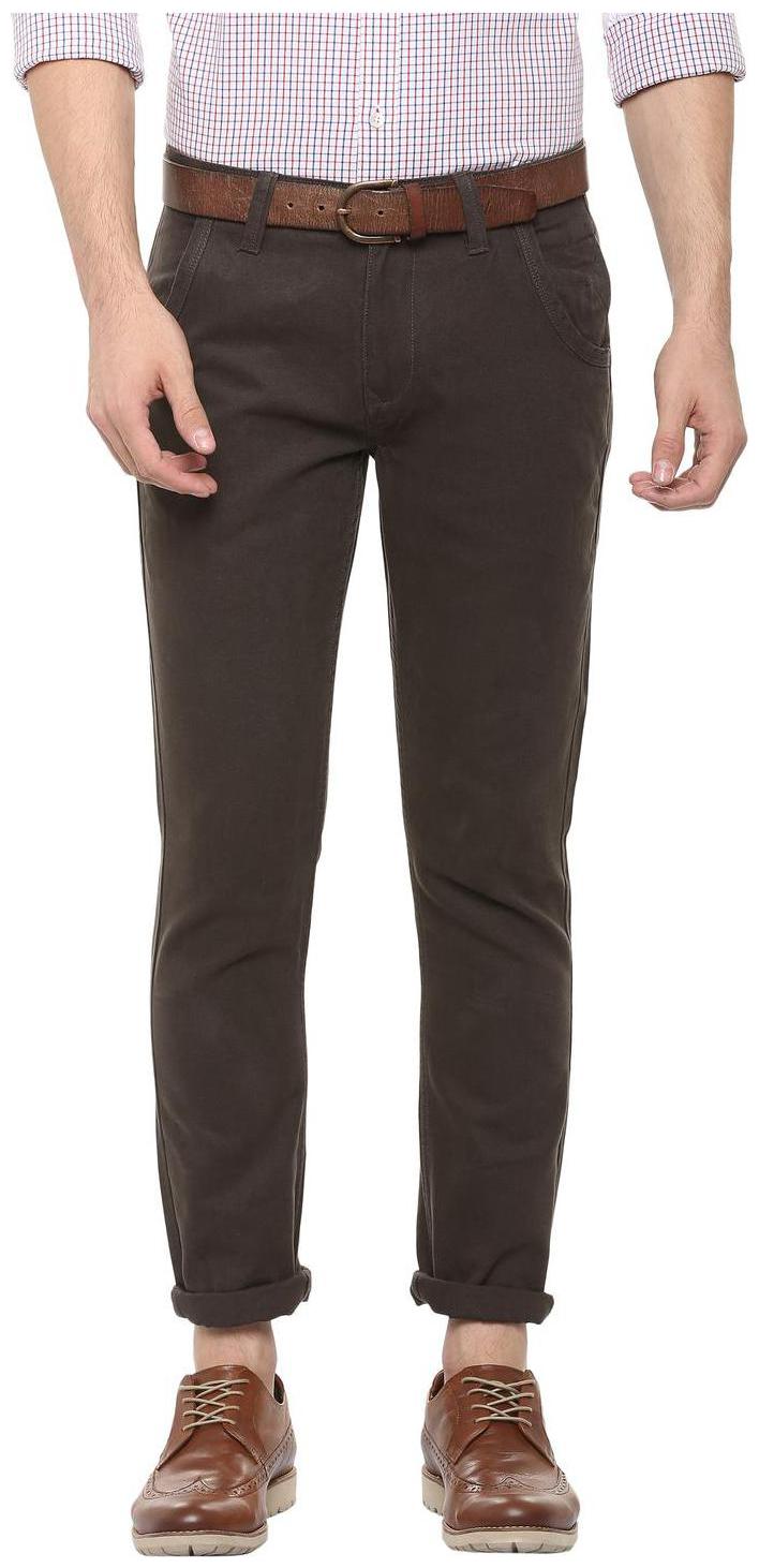 

People Men Brown Slim Fit Jeans