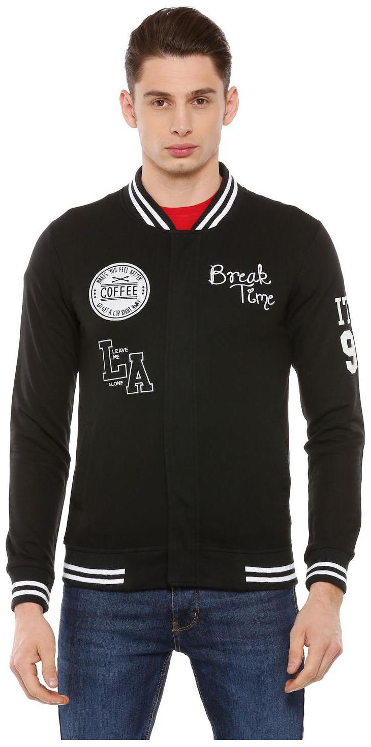 

People Men Black Round neck Sweatshirt