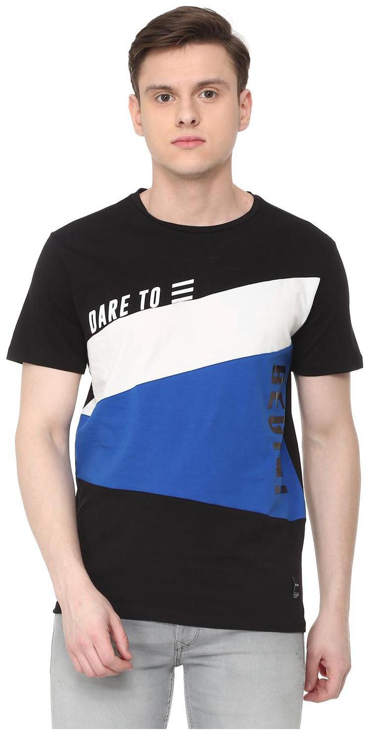 

People Men Black Regular fit Cotton Round neck T-Shirt - Pack Of 1