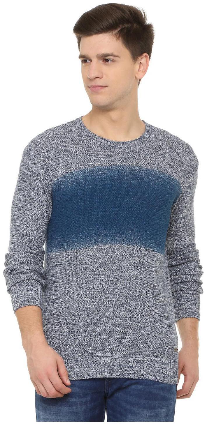 

People Men Grey Round neck Pullover
