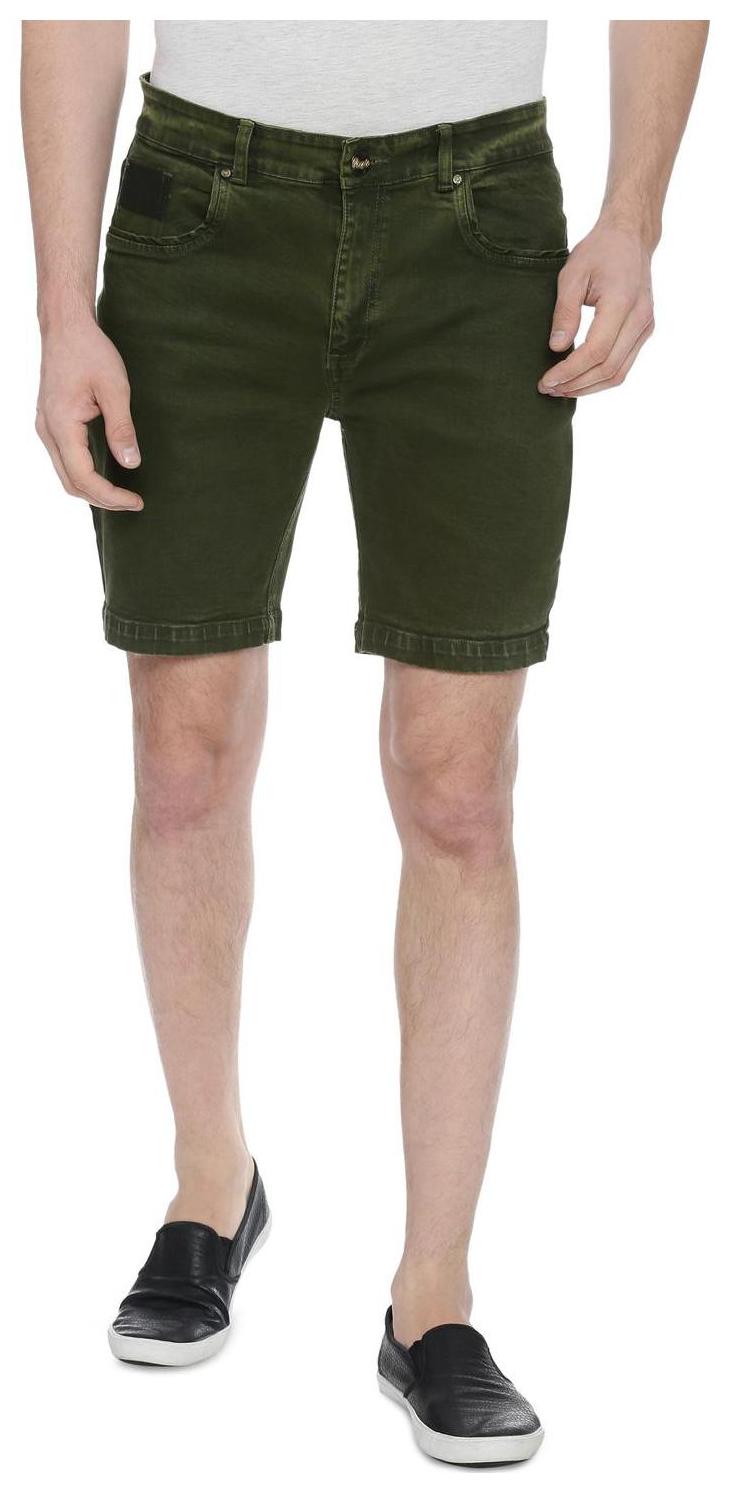 

People Men Green Regular Fit Regular Shorts
