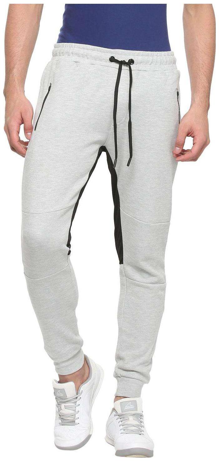 

People Men Grey Solid Regular fit Joggers