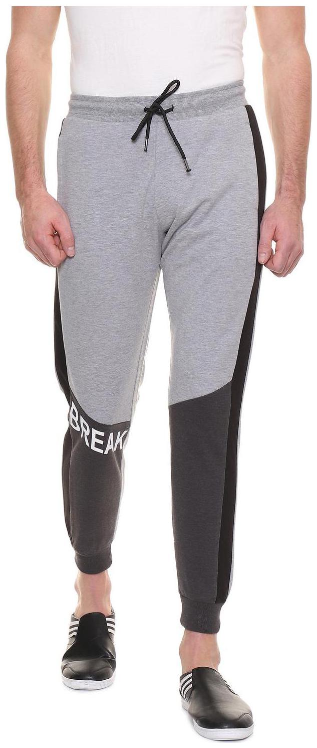 

People Men Grey Solid Regular fit Regular trousers