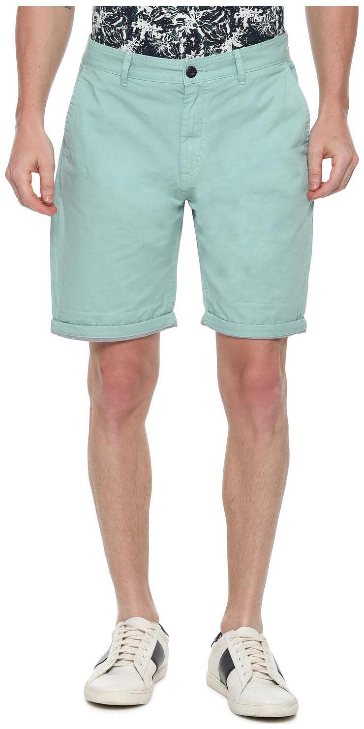 

People Men Green Regular Fit Regular Shorts