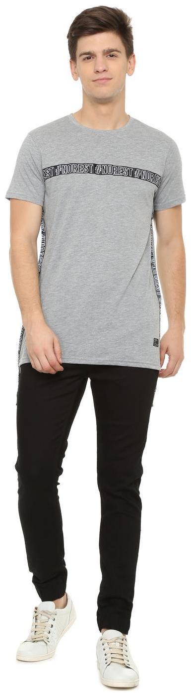 

People Men Grey Regular fit Cotton Blend Round neck T-Shirt - Pack Of 1