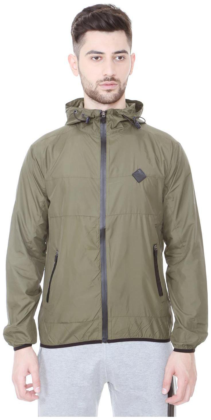 

People Men Green Solid Bomber jacket