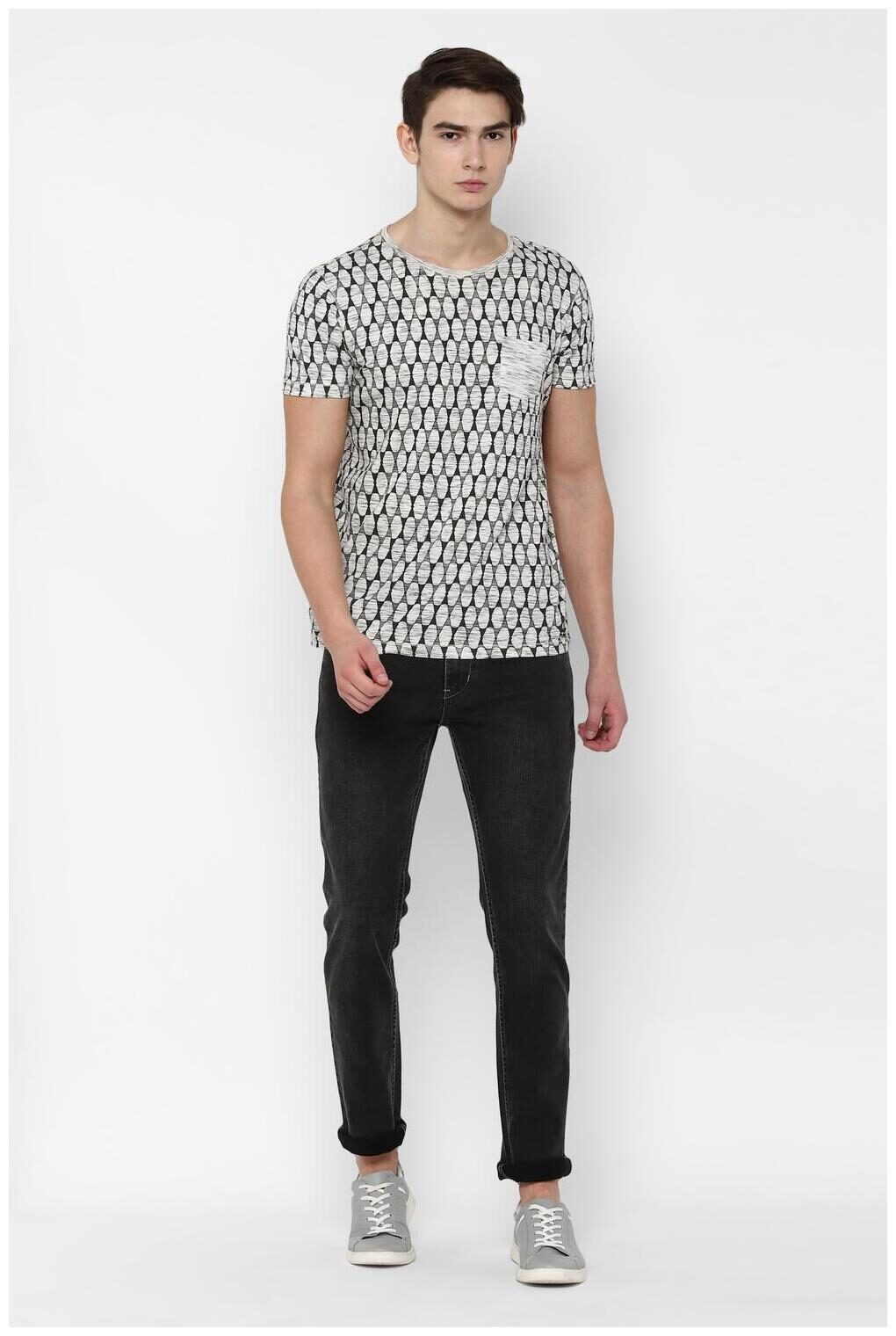 

People Men Grey Regular Fit Jeans