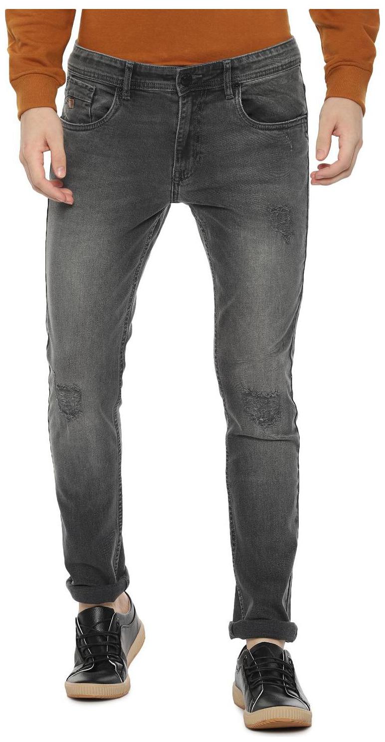 

People Men Grey Regular Fit Jeans