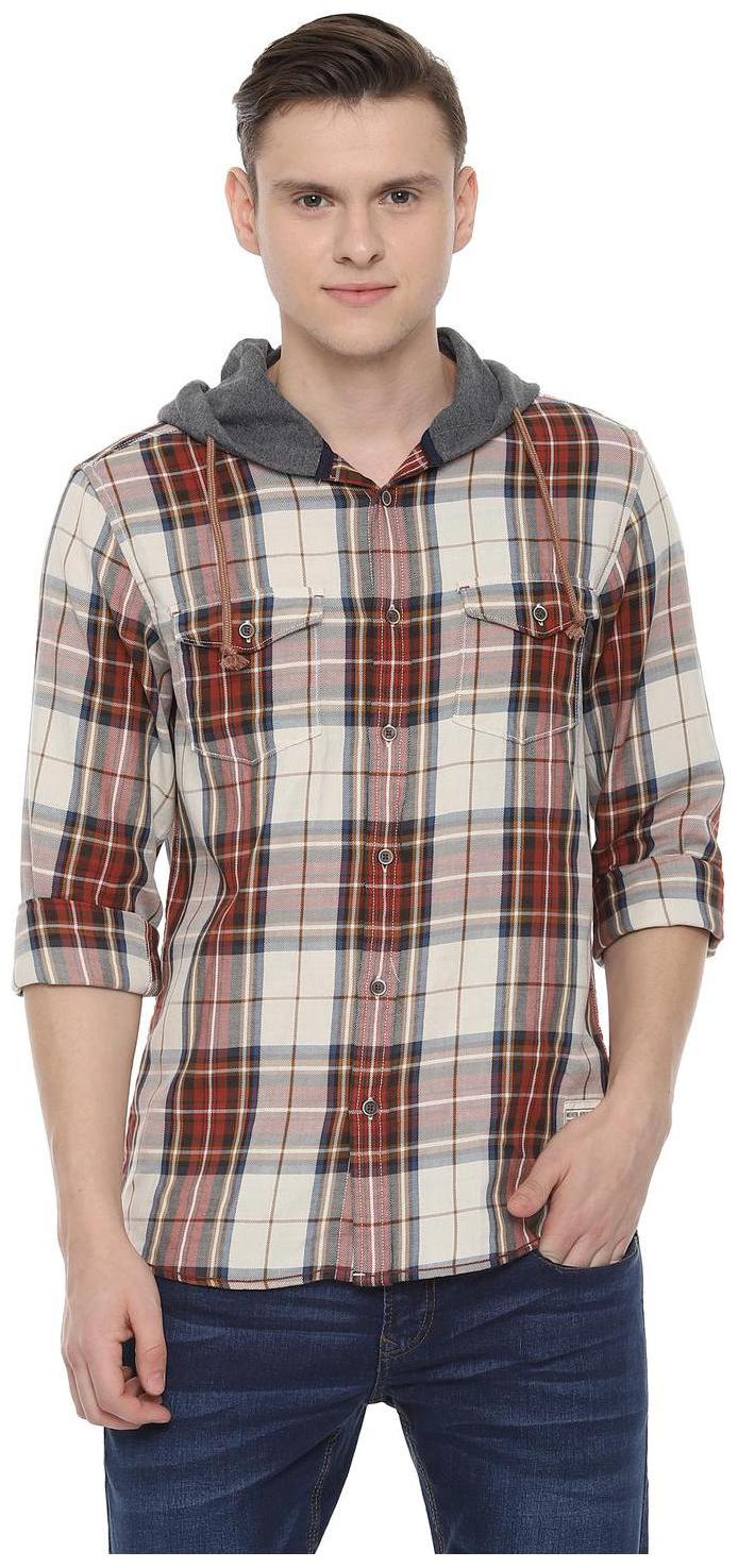 

People Men Multi Checked Regular Fit Casual Shirt